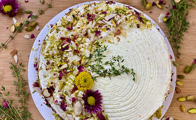 Saffron and Cardamom Cake