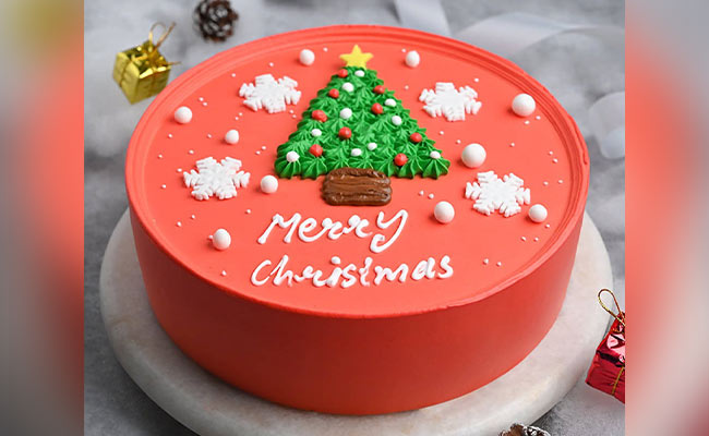 Creamy Xmas Tree Cake