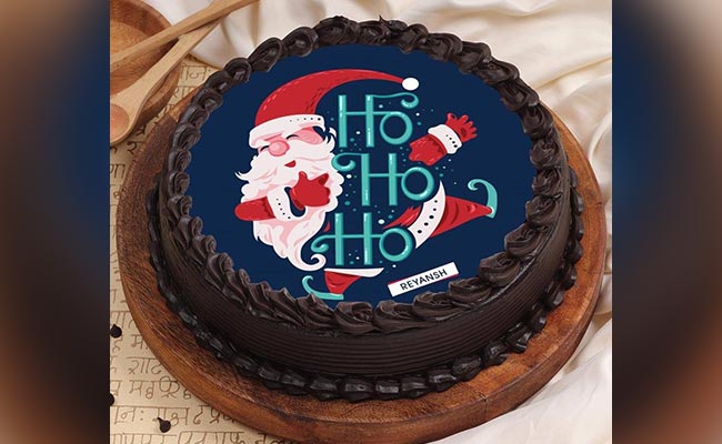 Ho Ho Ho Santa Poster Cake