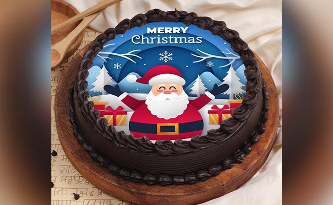 Santa & Gifts Cake