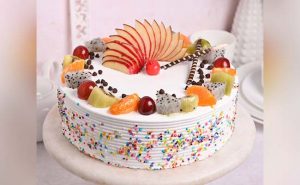 Fruit Funfetti Vanilla Cake