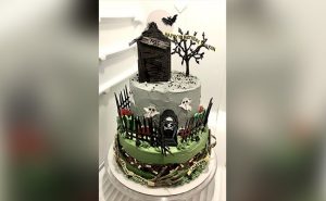 The Eerie Abandoned Mansion Cake