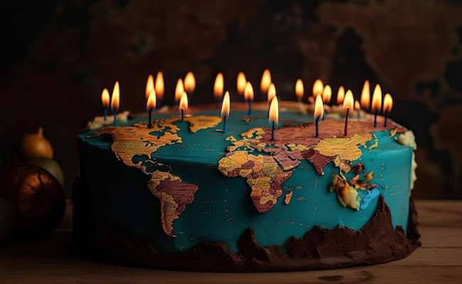 Globe or Map Cake