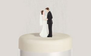 Classic Bride and Groom Cake Topper