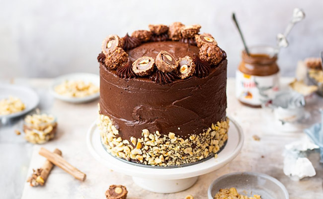 Ferrero Rocher Chocolate Cake