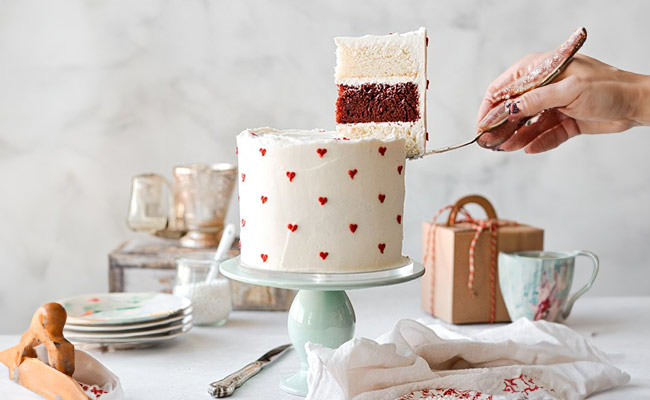 Sophisticated Heart Cake