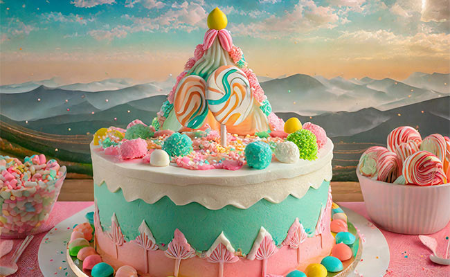 candyland theme cake