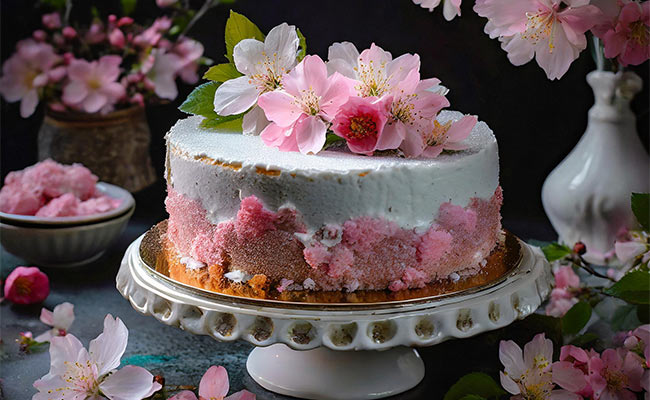 cherry blossom cake