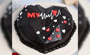 Heart Shaped Choco Pinata Cake