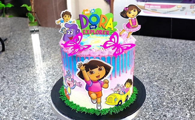 The Adventurous Dora the Explorer Cake