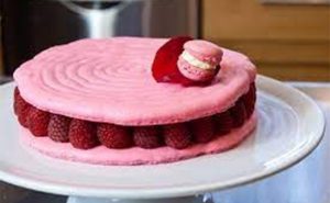 Rosewater Macaron Cake