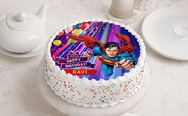The Supercharged Superman Cake