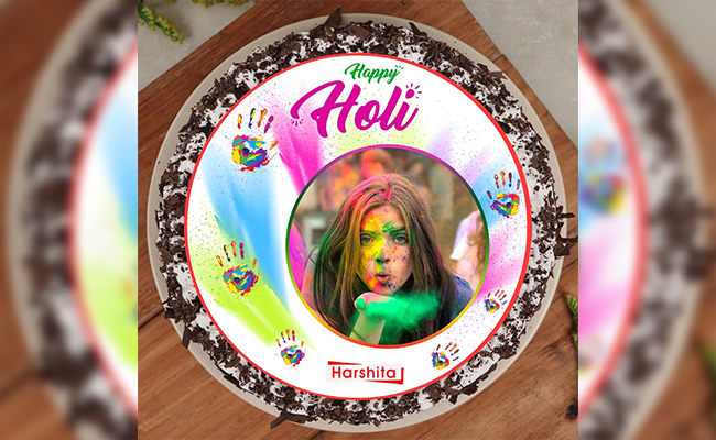 HOLI PHOTO CAKE