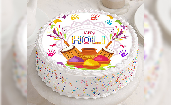 Holi Poster Cake