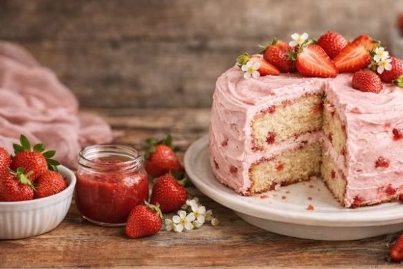 Best Homemade Strawberry Cake Recipe – Moist & Fluffy