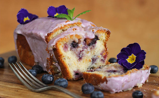 Blueberry Lemon Drizzle Cake