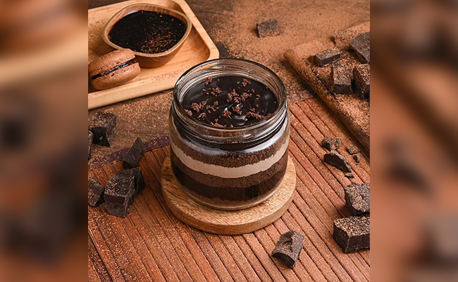 Coffee & Chocolate Jar Cake