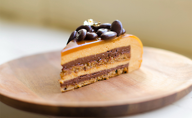 Salted Caramel Mousse Cake