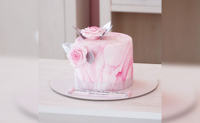 Pink Marble Cake