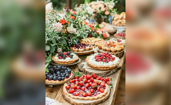 Rustic Fruit & Pastry Table