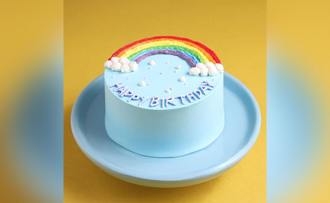 Pastel Rainbow Bento Cake