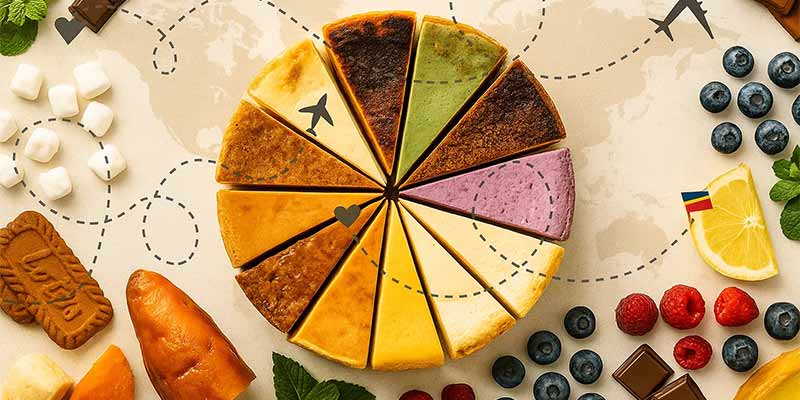 types of cheesecakes from around the world