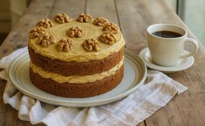 Filter Coffee & Walnut Cake