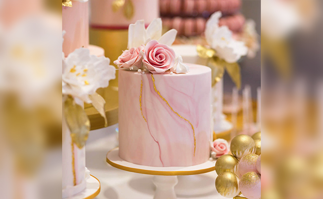 Minimalist Marble Cake