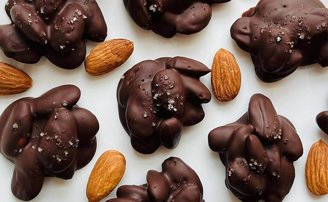 Dark Chocolate Almond Clusters