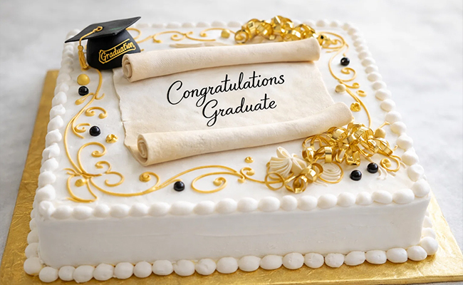 Diploma Scroll Cake