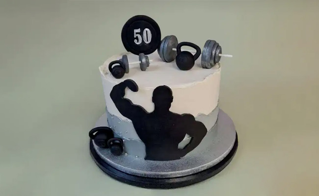 Dumbbell Cake