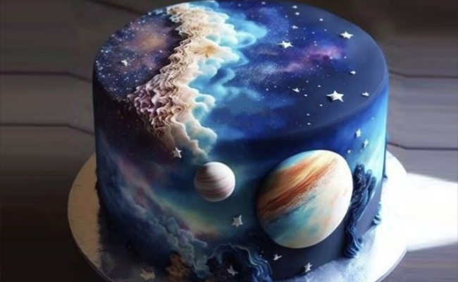 Galaxy Celestial Cake