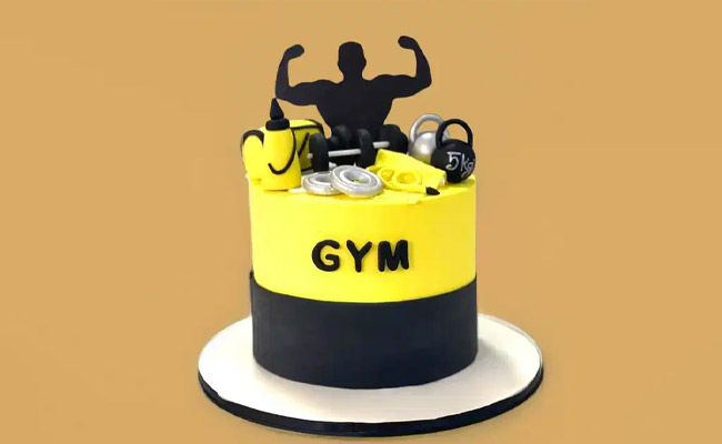 Gym Equipment Cake