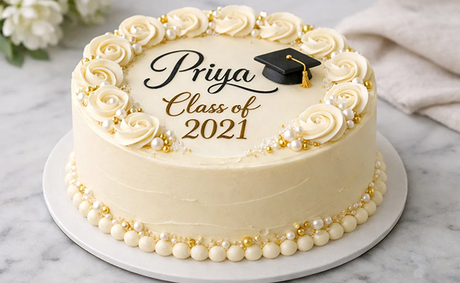 Personalised Name and Year Cake