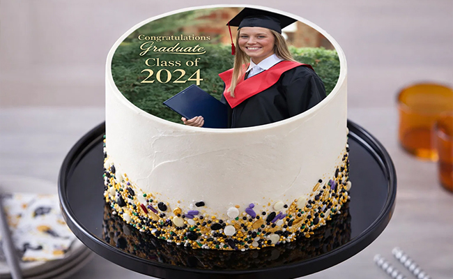 Photo Graduation Cake