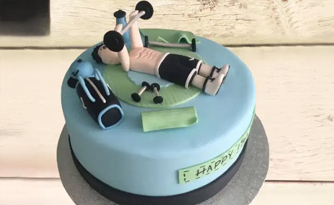 Six-Pack Abs Cake