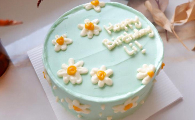 minimalist korean cake