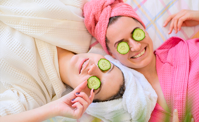 set up a mini home spa experience