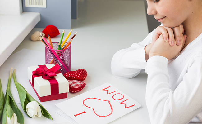 write letters or notes for her