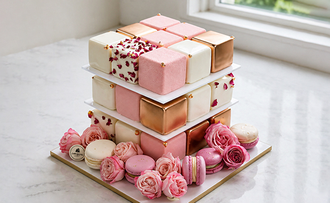 Cube Stack Designer Cake