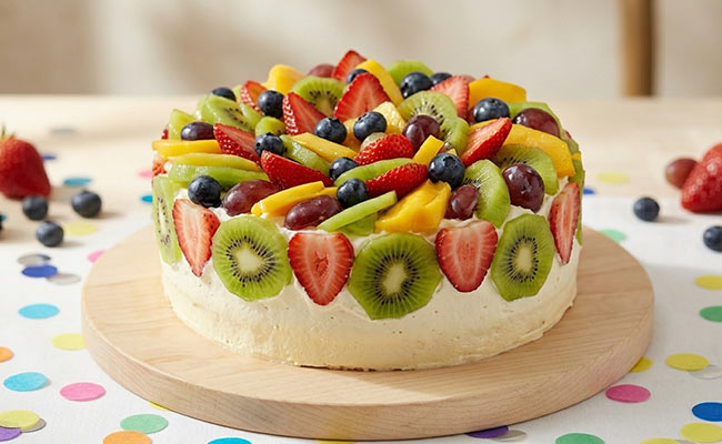 fruit overload cake