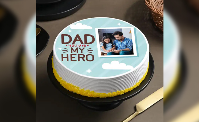 photo cake for dad