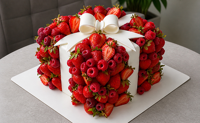 Strawberry Gift Cake
