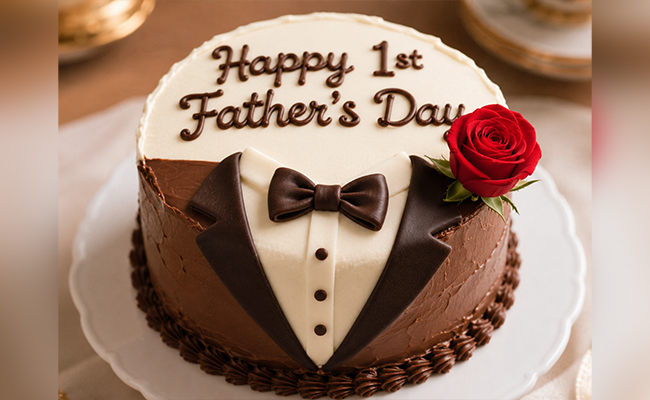 stylish tuxedo cake