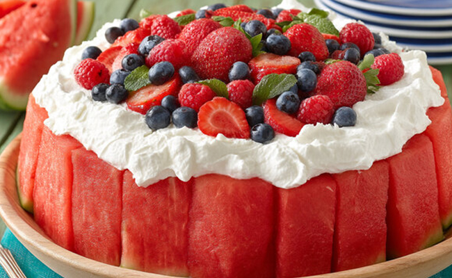watermelon cake fresh fruit cake