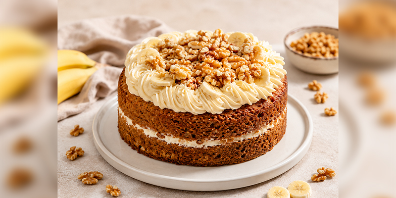 banana walnut cake