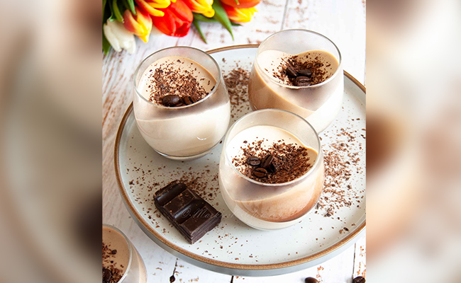 Panna Cotta With A Soft Coffee Heart