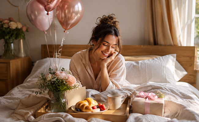 create a memorable birthday morning for her