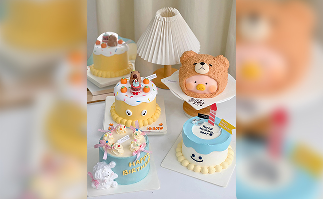korean cartoon cake