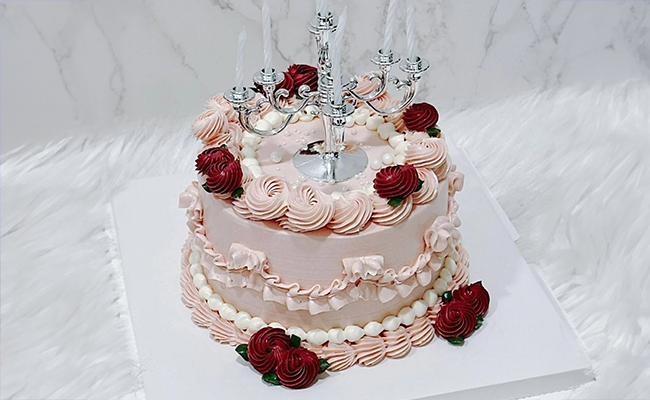 korean vintage cake